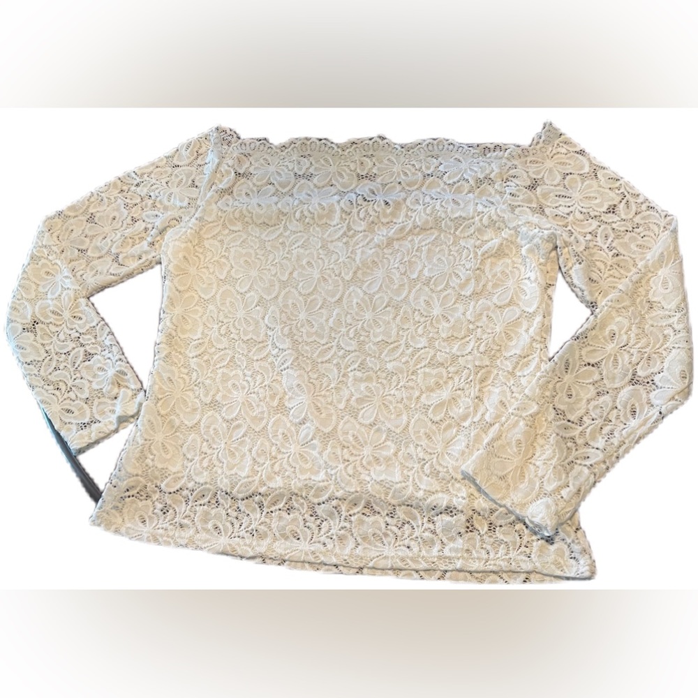 Off Shoulder Zanzea White Lace Top Washed But Never Worn